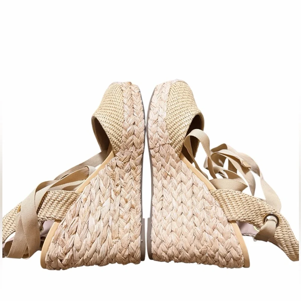 🌼💚NIB INC International Concepts Women's Beige Espadrille Wedges